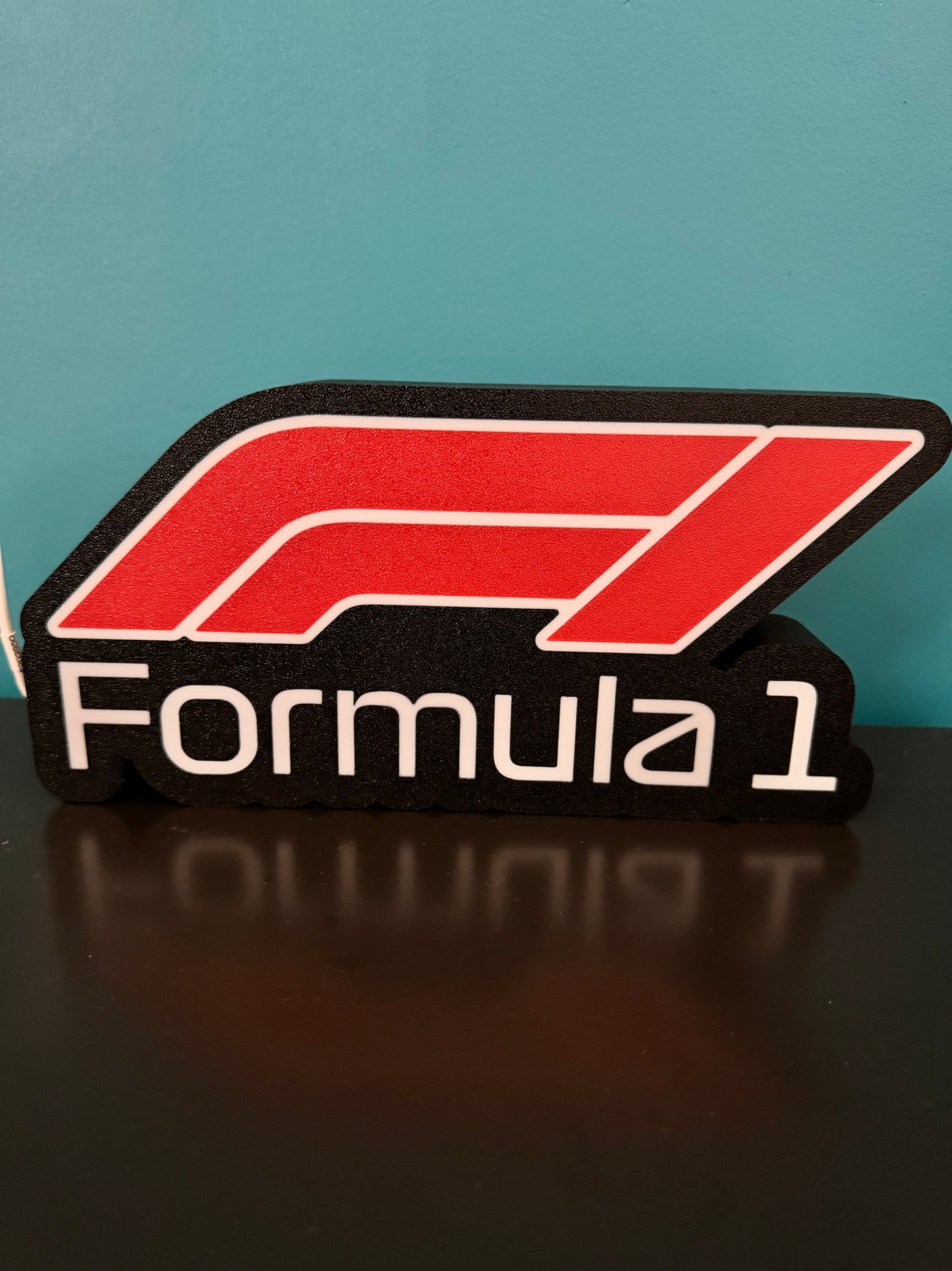Lampe Formula 1 - Lightbox 3D LED | Design Noir, Blanc & Rouge | USB