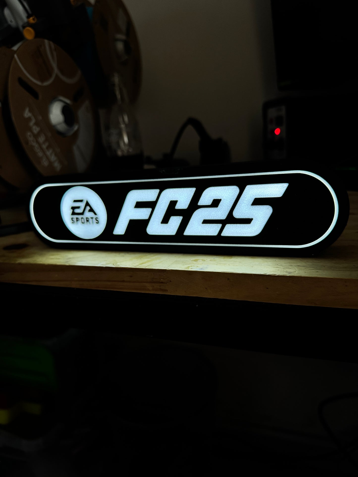 Lampe FC25 - Lightbox 3D LED | Design Noir & Blanc | USB