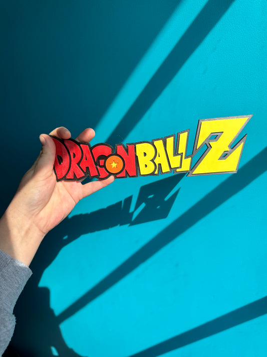 Plaque 3D Dragon Ball Z officielle, impression 3D 24 cm.

