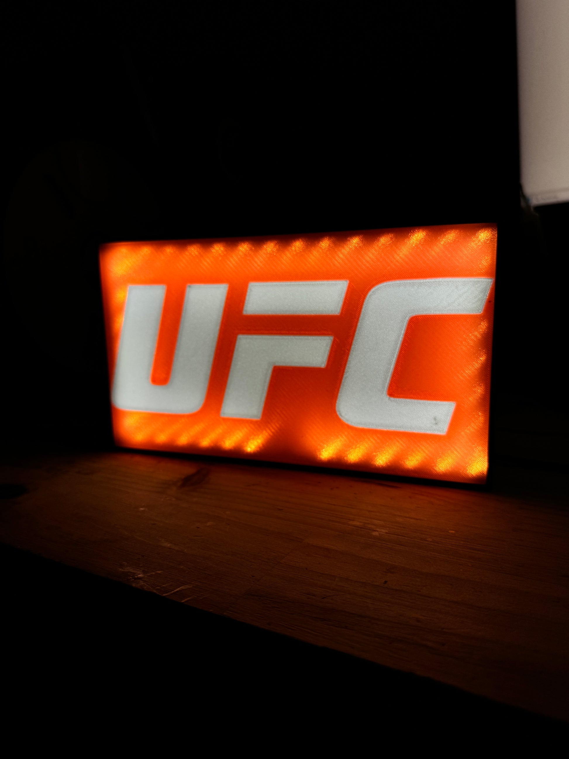 Lightbox 3D UFC octogone
