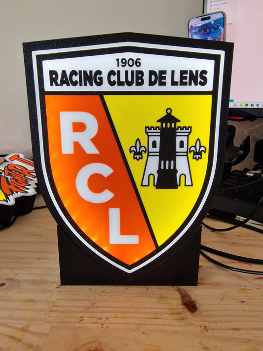 lampe 3D Racing Club de Lens pour supporters
