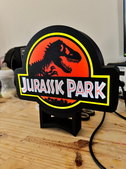 lampe LED originale thème Jurassik Park
