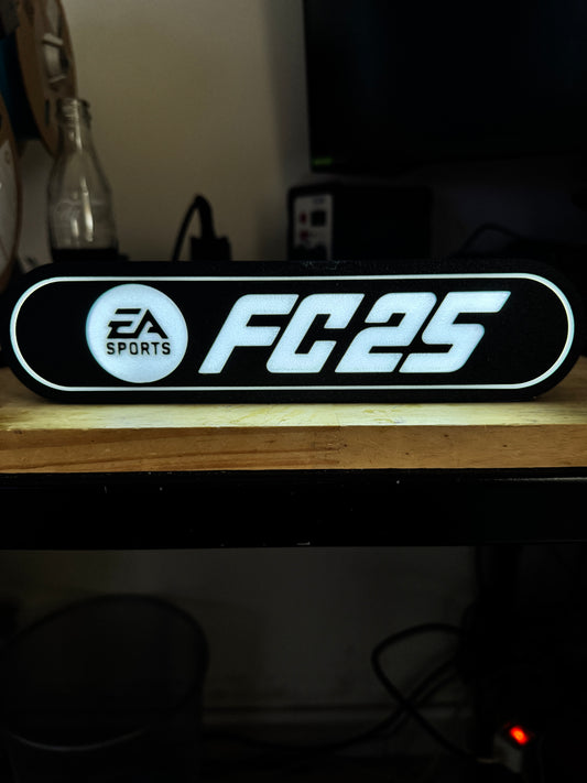 Lampe FC25 - Lightbox 3D LED | Design Noir & Blanc | USB