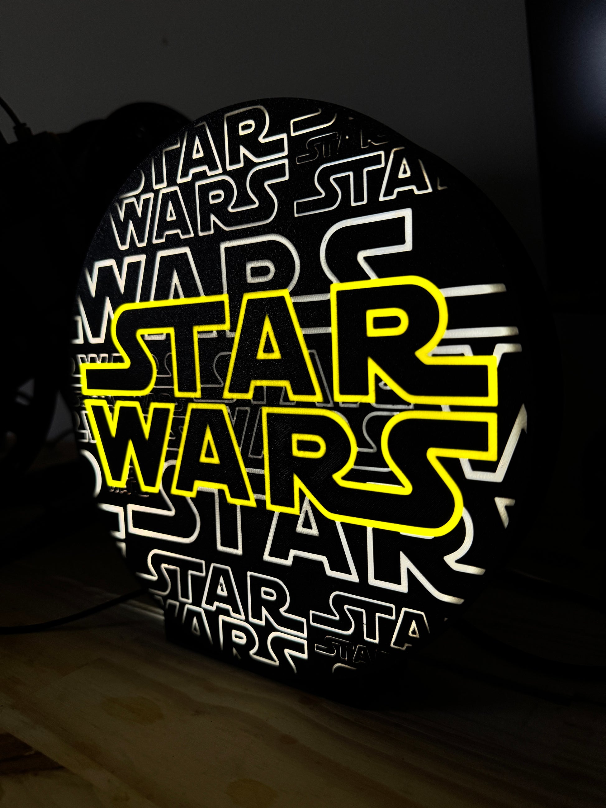 Veilleuse ronde inspirée de Star Wars
