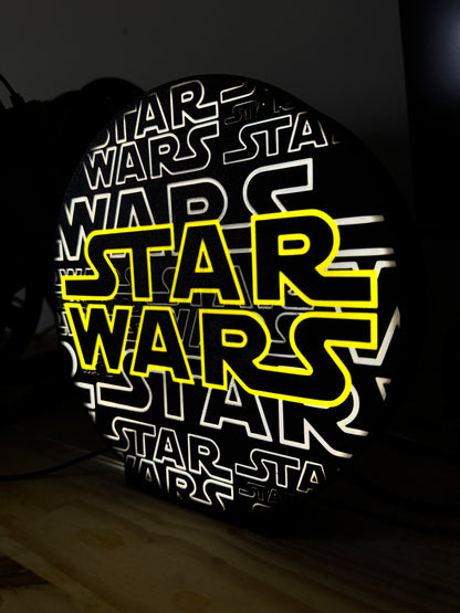 Veilleuse ronde inspirée de Star Wars
