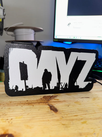 Lampe DayZ - Lightbox 3D LED | Design Noir & Blanc | USB