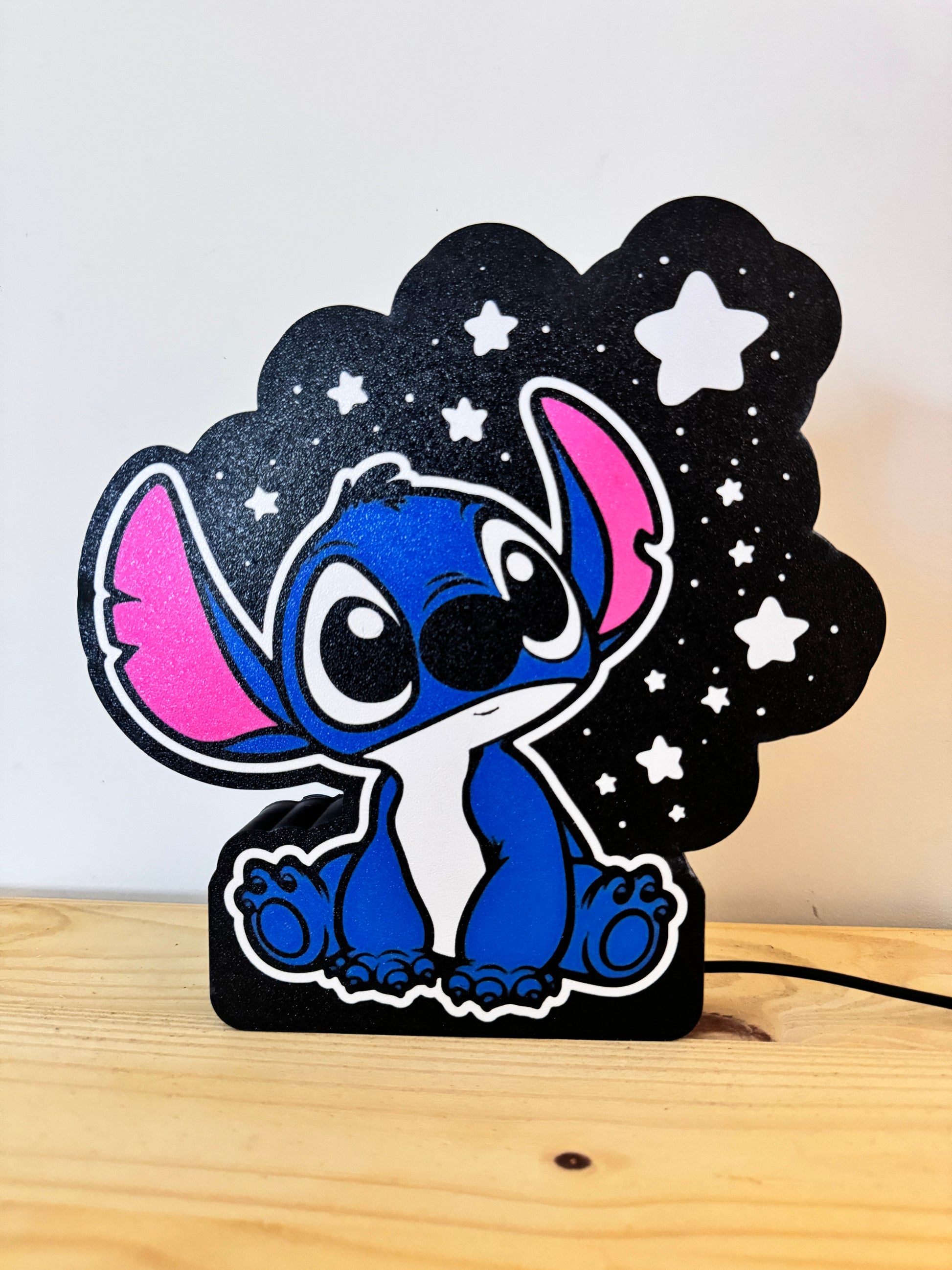 Lampe USB décor étoilé Stitch
