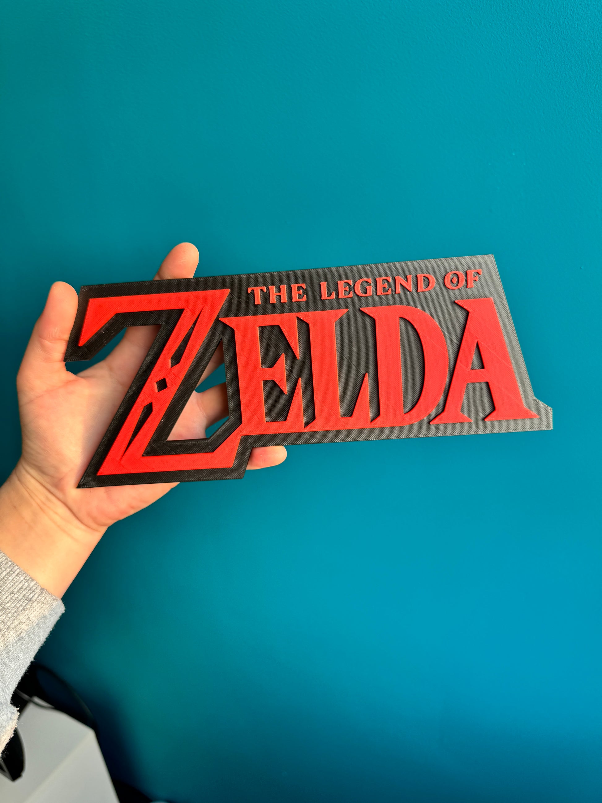 Plaque 3D The Legend of Zelda, décoration gaming, impression 3D de qualité.

