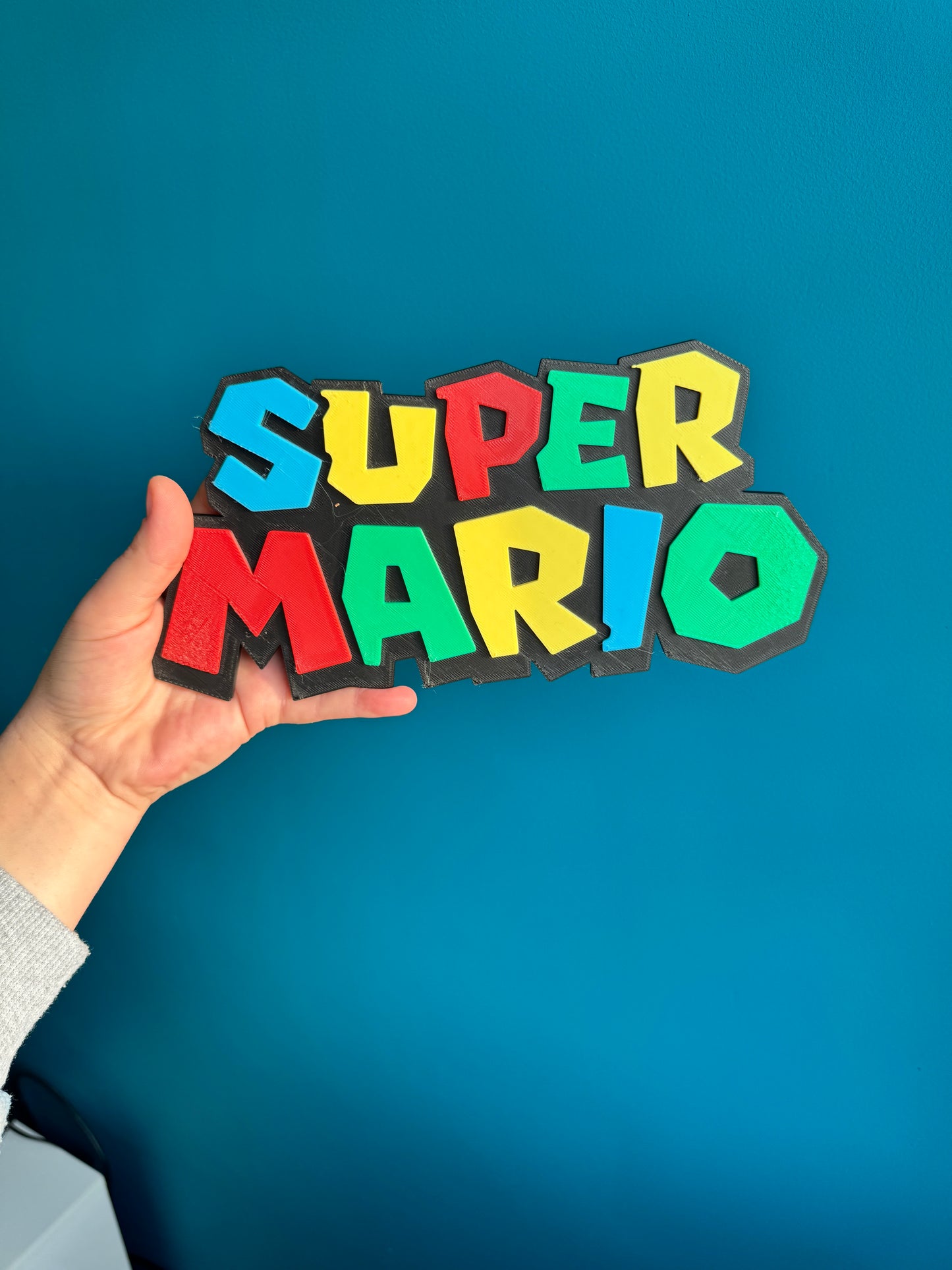 Plaque gaming Super Mario en plastique PLA non toxique.

